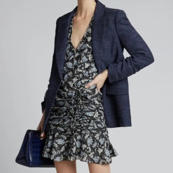 Floral V-Neck Ruffle Dress - Picture 3 of 14